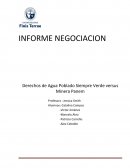Negociacion derechos de agua