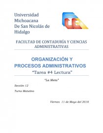ORGANIZACIÓN Y PROCESOS ADMINISTRATIVOS. Página 1