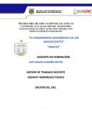 Pensamiento geografíco en los adolescentes