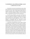 La desobediencia como problema psicológico y moral