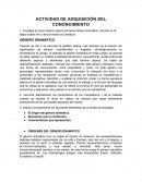 Actividad de adquisición GÉNERO DRAMÁTICO