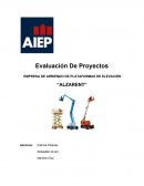 EMPRESA DE ARRIENDO DE PLATAFORMAS DE ELEVACIÓN “ALZARENT”