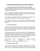 Eventos importantes de la hisotria de México