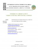 INFORME Nº6: OBSERVACIÓN Y VERIFICACIÓN DEL PROCESO DEL COMPOST