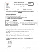 EVALUACIÓN SUPLETORIO DE QUÍMICA