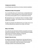 TECNICAS DE CONTEO