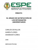 EL GRADO DE SATISFACCIÓN DE LOS ESTUDIANTES UNIVERSITARIOS