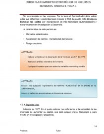 EL CONTEXTO ACTUAL DE LAS ORGANIZACIONES. Página 14