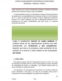 EL CONTEXTO ACTUAL DE LAS ORGANIZACIONES. Página 22