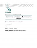 Actividad de Aprendizaje 1. El pensamiento creativo NINTENDO SWITCH