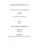 TRABAJO ,PREGUNTAS ADMINISTRATIVAS