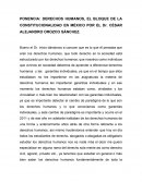 Ponencia de los derechos humanos