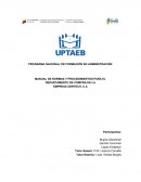 Proyecto Manual de Normas y Procedimientos Empresa Gertech, C.A