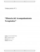 Trabajo practico Nº 1: “Historia del Acompañamiento Terapéutico”