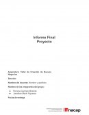 Taller de creación de nuevos negocios