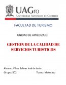 INVESTIGACION DE LA GESTION DE LA CALIDAD DE SERVICIOS TURISTICOS EN ACAPULCO