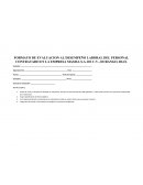 Formato de Evaluación del desempeño del empleado