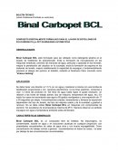 Ficha tecnica Binal Carbopet BCL