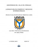 CULTURA Y PROTOCOLO DE NEGOCIOS