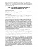 PREVARICACIÓN ADMINISTRATIVA DE LOS FUNCIONARIOS PUBLICOS (ART. 404)