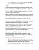 Dos sucesos históricos que aparecieron en los años 1830-1900