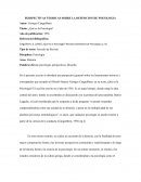 Reseña de Que es la psicología