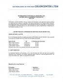 DISTRIBUIDORA DE PINTURAS COLORCENTER LTDA