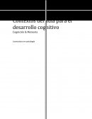 Contextos del aula para el desarrollo cognitivo