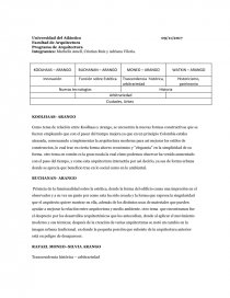 Programa de Arquitectura. KOOLHAAS- ARANGO. Página 1