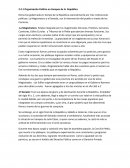 Organización Política en tiempos de la República
