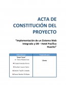 Implementación de un sistema web integrado y DB – Hotel pacífico Huacho