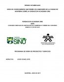 ESTUDIO Y DIAGNOSTICO DE MERCADO FASINU