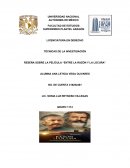 RESEÑA SOBRE LA PELÍCULA “ENTRE LA RAZÓN Y LA LOCURA”