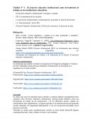 El proyecto educativo institucional como herramienta de trabajo en las instituciones educativas