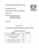 PRÁCTICA No. 1 “USO Y MANEJO DE INTERFAZ 850, SENSORES Y SOFTWARE CAPSTONE”