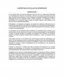 La importancia de evaluar los APRENDIZAJES