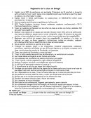 Reglamento de la clase de Biología