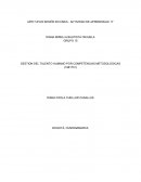 PROPUESTA INDICADORES PARA EL MEJORAMIENTO DE LA GESTIÓN DEL TALENTO HUMANO
