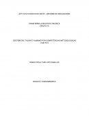 GESTION DEL TALENTO HUMANO POR COMPETENCIAS METODOLOGICAS