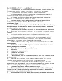 Método Comparativo - David Collier. Página 1