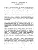 El hombre con su mundo destrozado