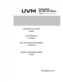 GLOSARIO FUNDAMENTOS DE AUDITORIA. Página 1