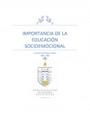IMPORTANCIA DE LA EDUCACIÓN SOCIOEMOCIONAL
