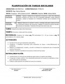 PLANIFICACIÓN DE TAREAS ESCOLARES