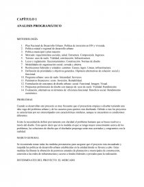 ANALISIS PROGRAMÁTICO. DETERMINATES DEL PROYECTO: EL MERCADO. Página 1