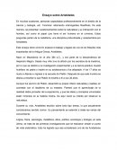 Ensayo sobre Aristóteles