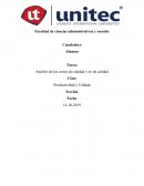 Analisis costos de calidad y no de calidad