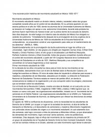 Movimientos estudiantiles en México. Página 1