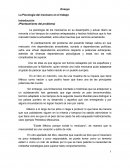 La Psicología del mexicano en el trabajo