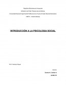 Introduccion a la psicologia social